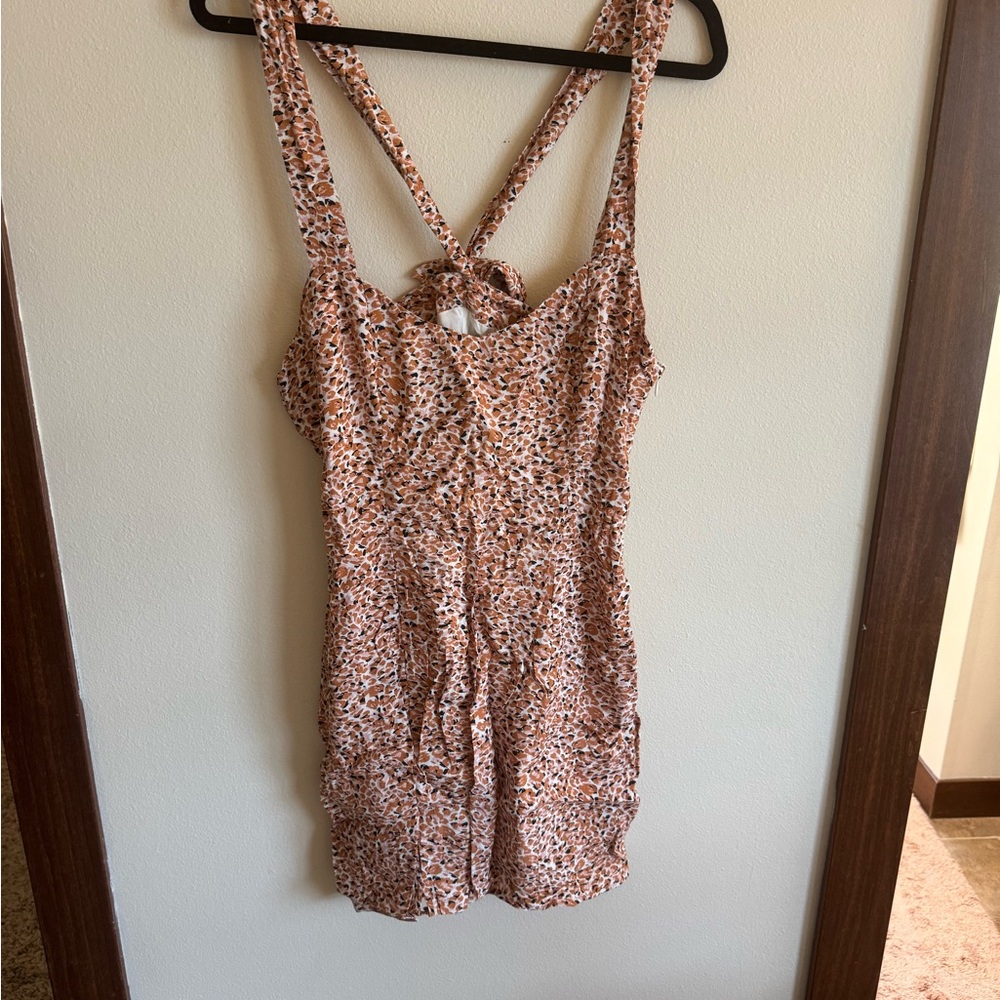MINKPINK Leopard Print Mini Dress in Brown and Black